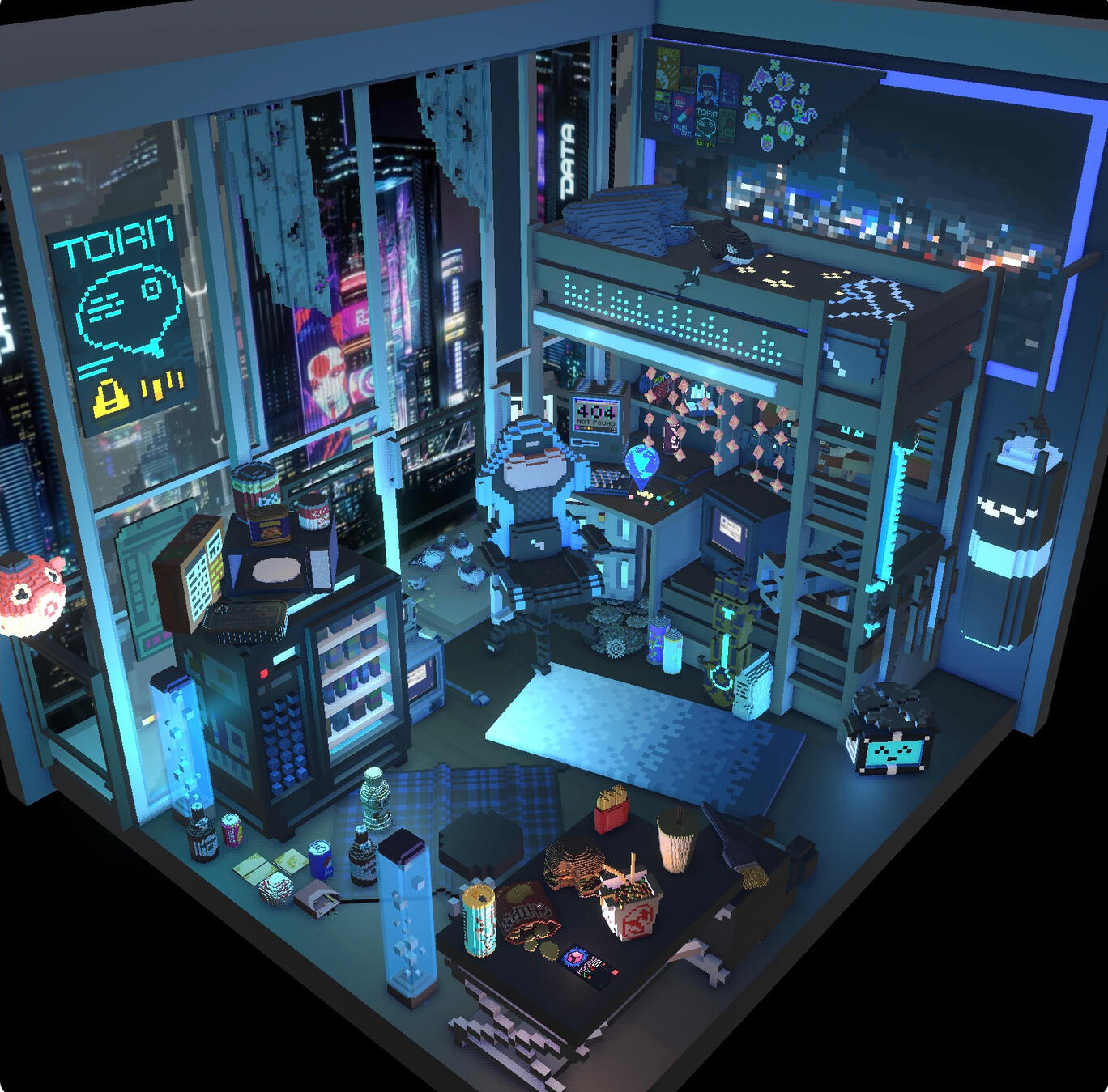 Rye’s room made on rooms.xyz